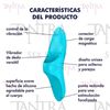 Teaser light blue Vibrador para dedo con carga UBS